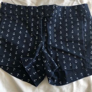 J Crew, City Fit, shorts with Anchor pattern.